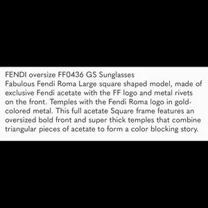 Fendi | Accessories | Fendi From The Roma Collection  display picture 3